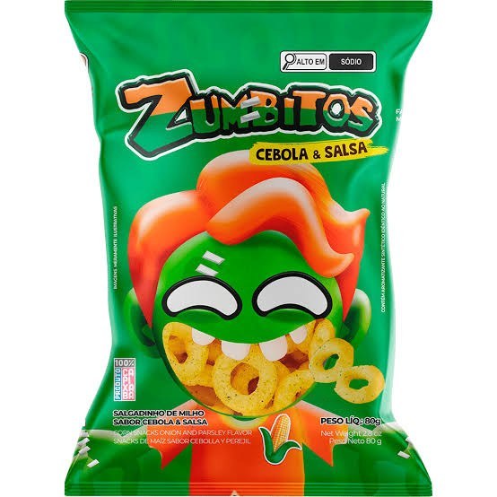 Zumbitos sabor cebola 100g