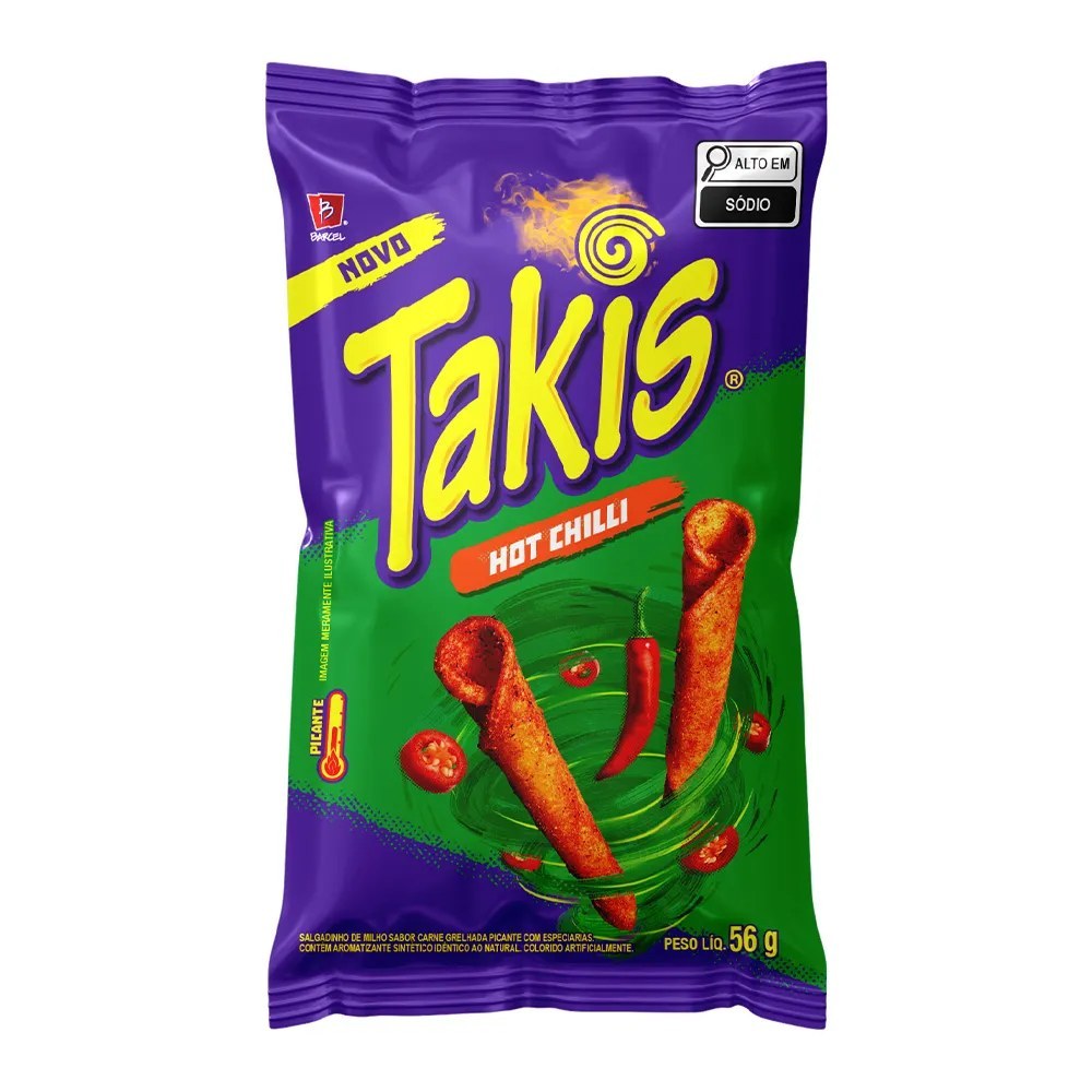 Salgadinho Takis hot chilli 49g