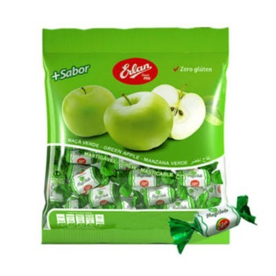 Bala maçã verde erlan 400g