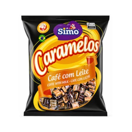Bala de caramelo café com leite SIMO 500g