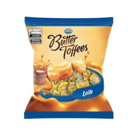 Bala Arcor Butter Toffes leite 400g