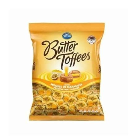 Bala Arcor Butter Toffes mousse de maracujá 400g