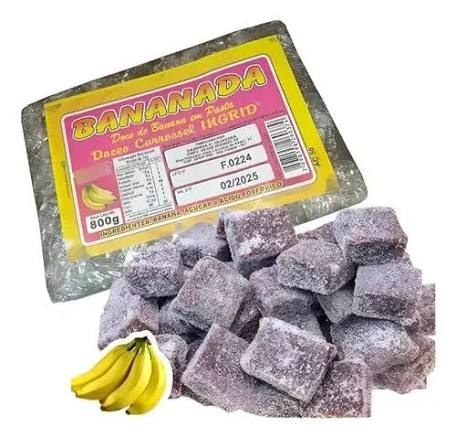 Bananada carros açuracada 800g