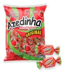 Azedinha mastigavel sabor morango Original 500g