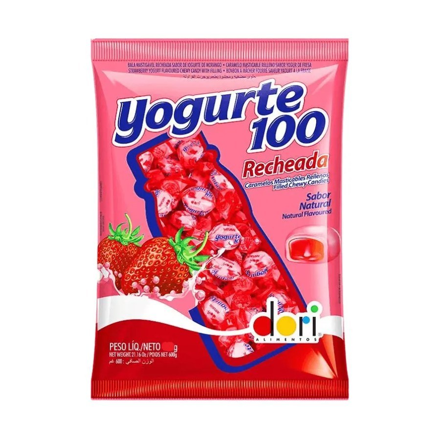 Bala de yorgut dori recheada 500g