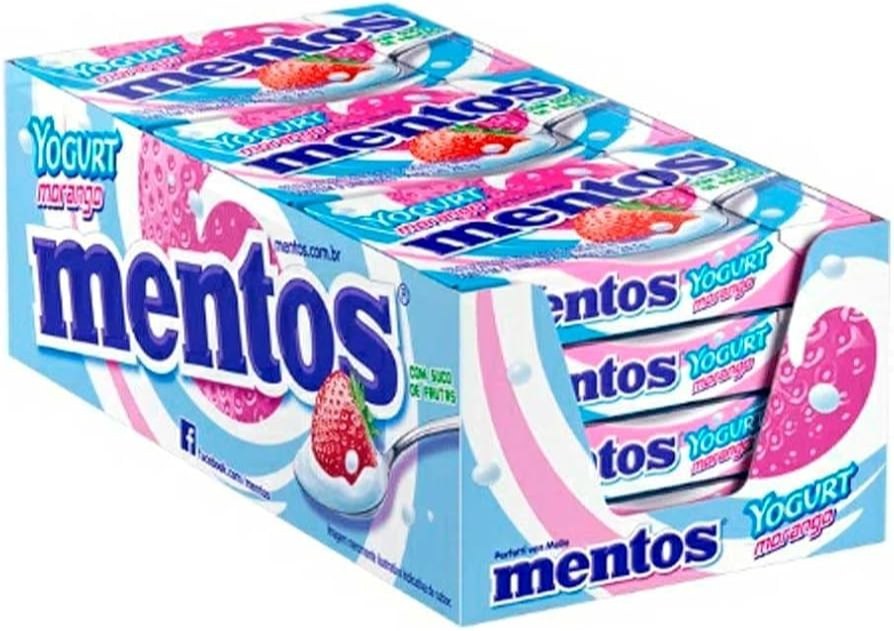 Mentos yogurt morango 289,3g