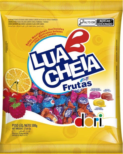 BALA LUA CHEIA FRUTAS 500G